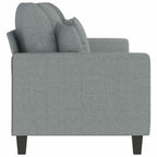 Trivietė sofa, šviesiai pilkos spalvos, 180cm, audinys