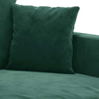 Dvivietė sofa, tamsiai žalios spalvos, 120cm, aksomas