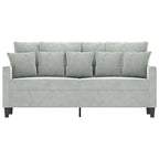 Dvivietė sofa, šviesiai pilkos spalvos, 140cm, aksomas