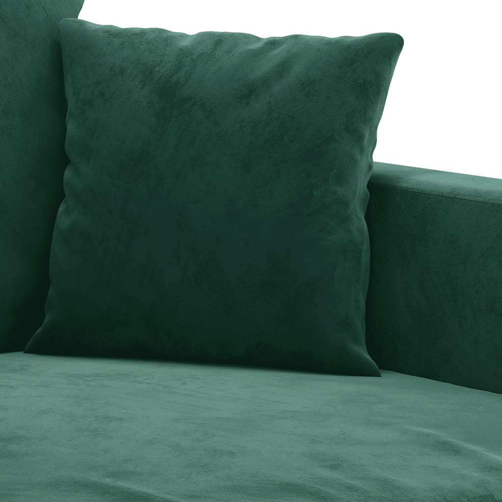 Dvivietė sofa, tamsiai žalios spalvos, 140cm, aksomas