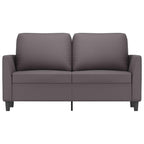 Dvivietė sofa, pilkos spalvos, 120cm, dirbtinė oda