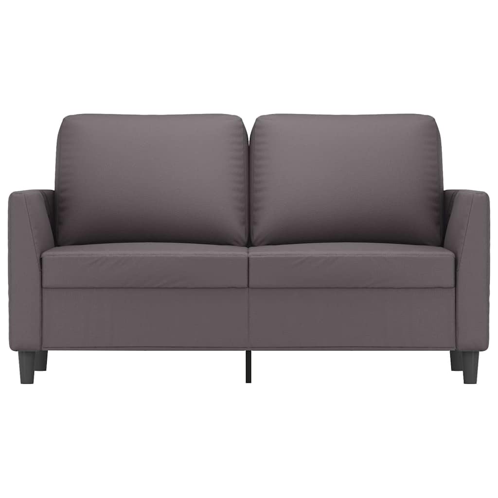 Dvivietė sofa, pilkos spalvos, 120cm, dirbtinė oda