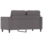 Dvivietė sofa, pilkos spalvos, 120cm, dirbtinė oda