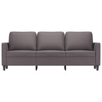 Trivietė sofa, pilkos spalvos, 180cm, dirbtinė oda
