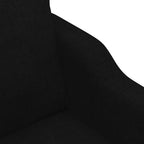 Dvivietė sofa, juodos spalvos, 120cm, audinys