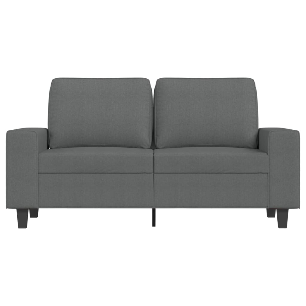 Dvivietė sofa, tamsiai pilkos spalvos, 120cm, audinys