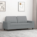 Dvivietė sofa, šviesiai pilkos spalvos, 140cm, audinys