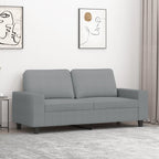 Dvivietė sofa, šviesiai pilkos spalvos, 140cm, audinys