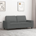 Dvivietė sofa, tamsiai pilkos spalvos, 140cm, audinys
