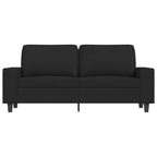 Dvivietė sofa, juodos spalvos, 140cm, audinys