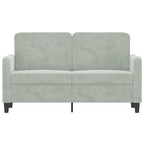 Dvivietė sofa, šviesiai pilkos spalvos, 120cm, aksomas
