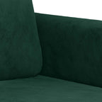 Dvivietė sofa, tamsiai žalios spalvos, 140cm, aksomas