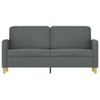 Dvivietė sofa, tamsiai pilkos spalvos, 140cm, audinys