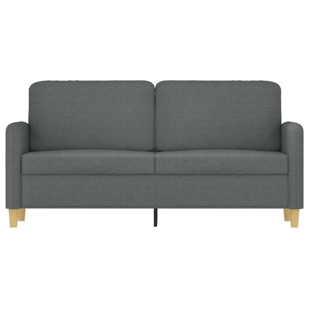 Dvivietė sofa, tamsiai pilkos spalvos, 140cm, audinys