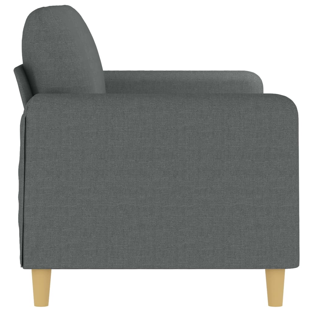 Dvivietė sofa, tamsiai pilkos spalvos, 140cm, audinys