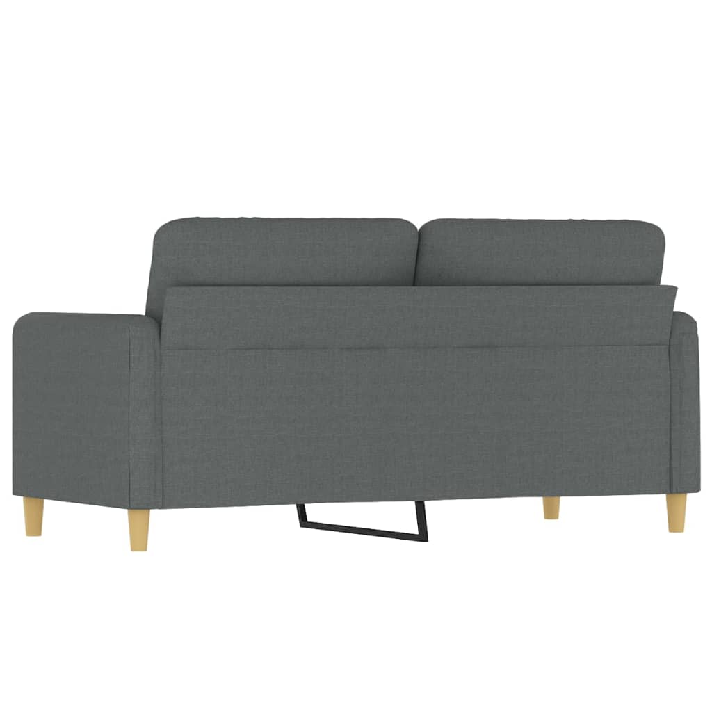 Dvivietė sofa, tamsiai pilkos spalvos, 140cm, audinys