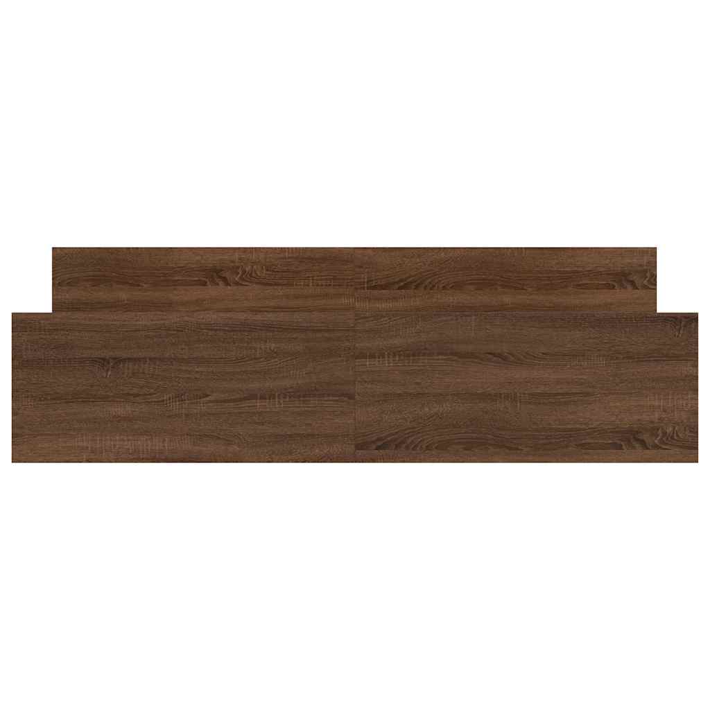 Lovos rėmas su galvūgaliu ir kojūgaliu, rudas, 160x200cm