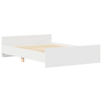 Lovos rėmas su galvūgaliu ir kojūgaliu, baltas, 120x190cm