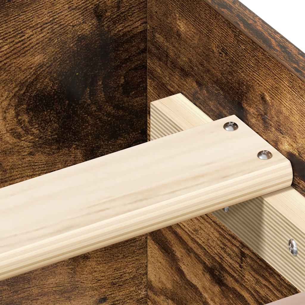 Lovos rėmas su galvūgaliu ir kojūgaliu, dūminis, 120x190cm