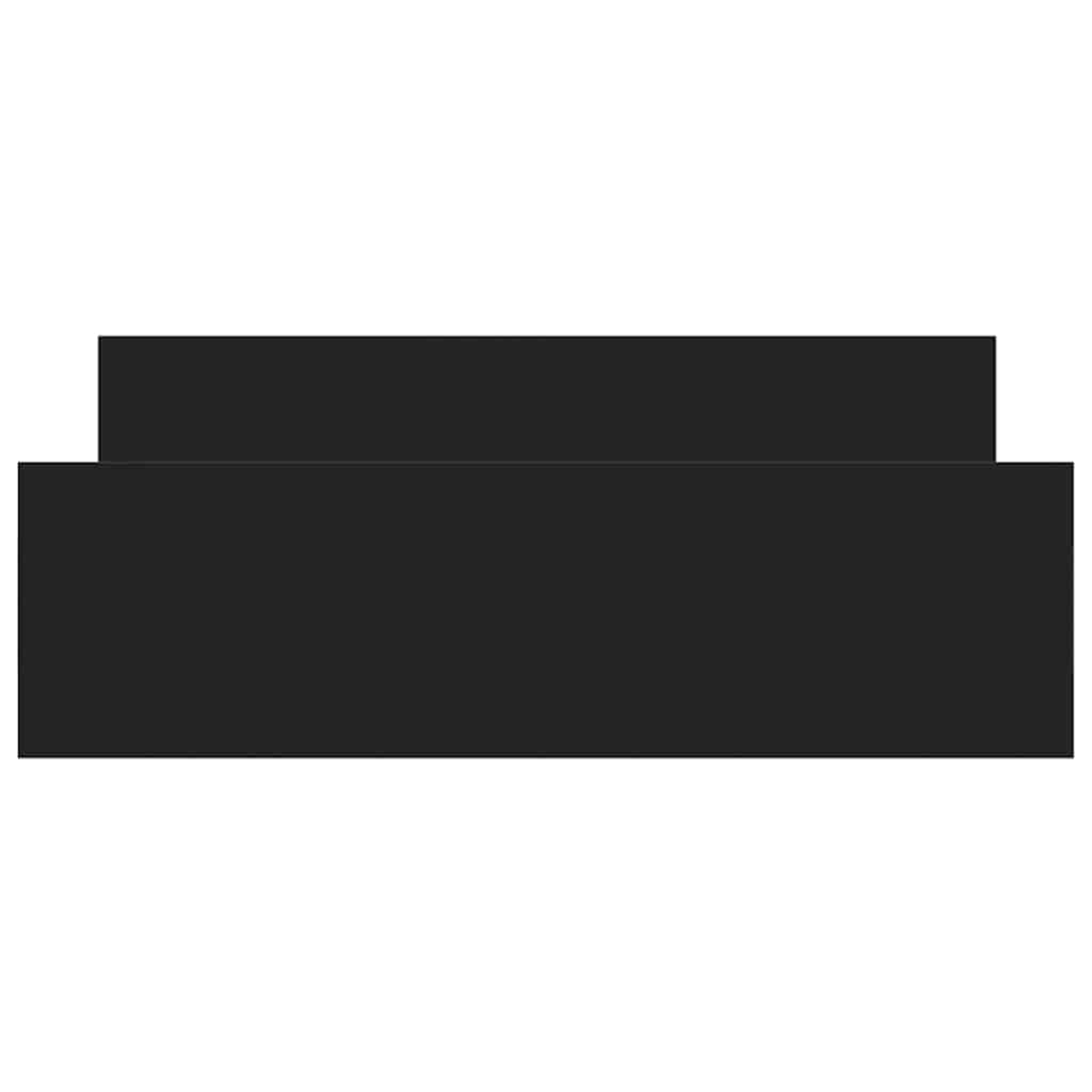 Lovos rėmas su galvūgaliu ir kojūgaliu, juodas, 140x190cm