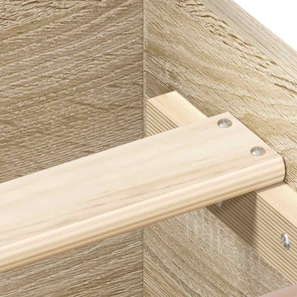 Lovos rėmas su galvūgaliu ir kojūgaliu, ąžuolo, 140x190cm