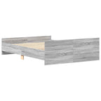 Lovos rėmas su galvūgaliu ir kojūgaliu, pilkas, 140x190cm