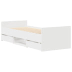Lovos rėmas su galvūgaliu ir kojūgaliu, baltas, 100x200cm
