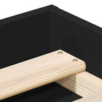 Lovos rėmas, juodos spalvos, 90x200cm