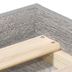 Lovos rėmas, pilkos ąžuolo spalvos, 100x200cm