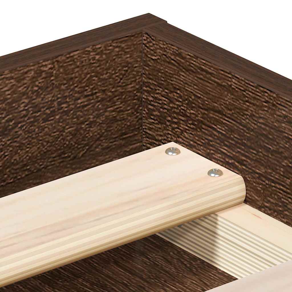 Lovos rėmas, rudos ąžuolo spalvos, 120x200cm