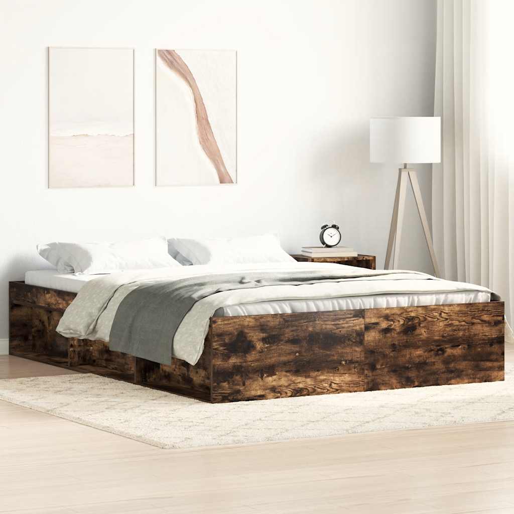 Lovos rėmas, dūminio ąžuolo spalvos, 140x200cm
