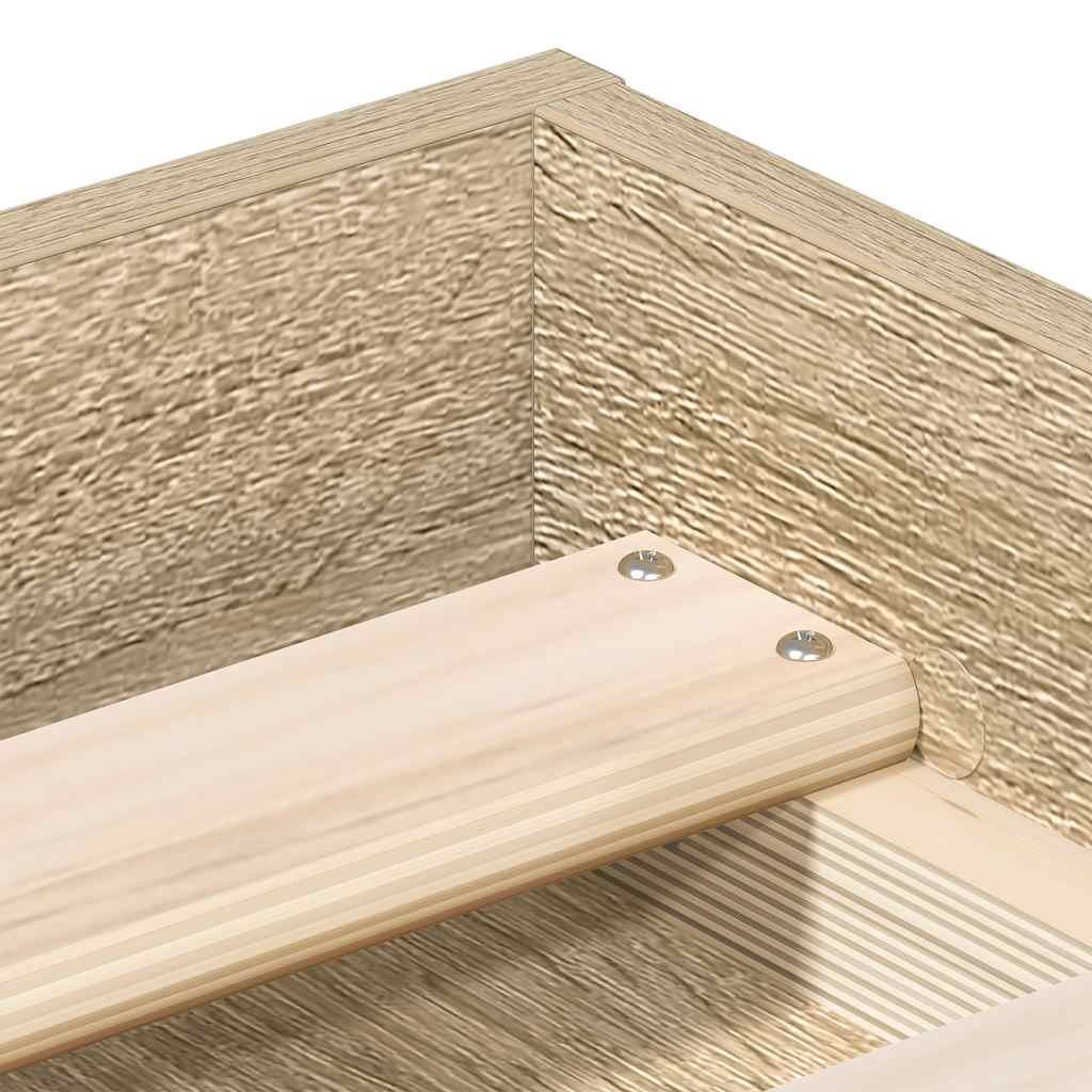 Lovos rėmas, sonoma ąžuolo spalvos, 180x200cm, itin didelis