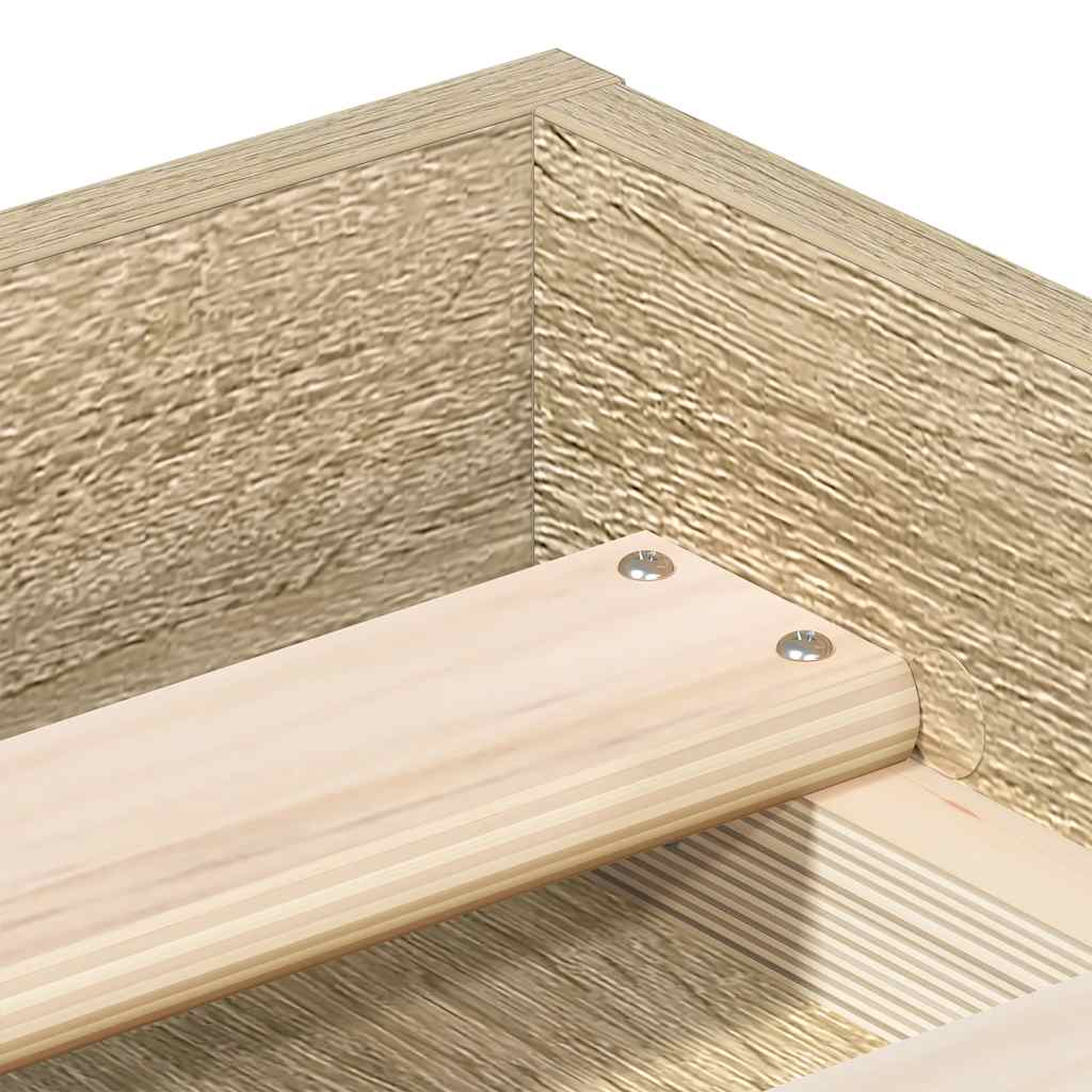 Lovos rėmas, sonoma ąžuolo spalvos, 200x200cm