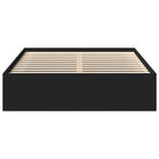 Lovos rėmas, juodos spalvos, 120x190cm, mažas dvivietis