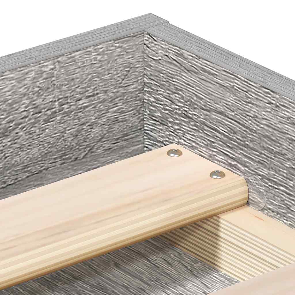 Lovos rėmas, pilkos ąžuolo spalvos, 140x190cm