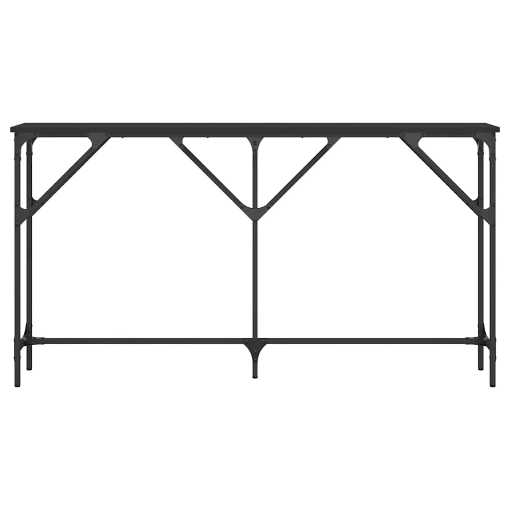 Konsolinis staliukas, juodas, 140x23x75cm, apdirbta mediena