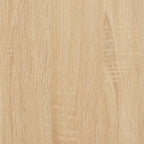Konsolinis staliukas su lentynomis, ąžuolo spalvos, 100x30x80cm