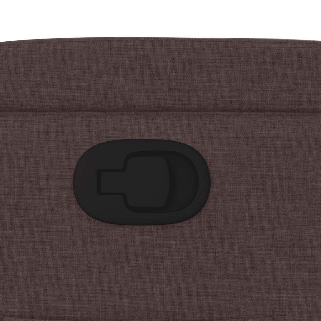 Atlošiamas krėslas, tamsiai rudos spalvos, audinys