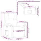 Atlošiamas krėslas, tamsiai pilkas, mikropluošto audinys