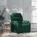 Atlošiamas krėslas, tamsiai žalios spalvos, aksomas