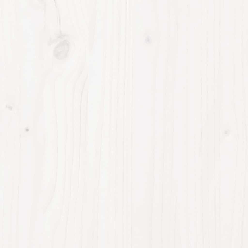 Aukšta vaikiška lova su čiuožykla, balta, 80x200cm, pušis