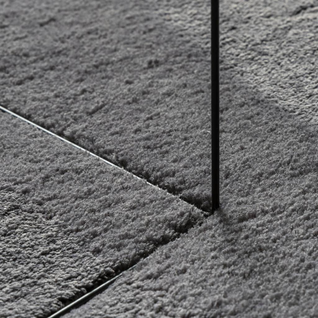 Kilimas HUARTE, antracito, 200x280 cm, trumpi šereliai