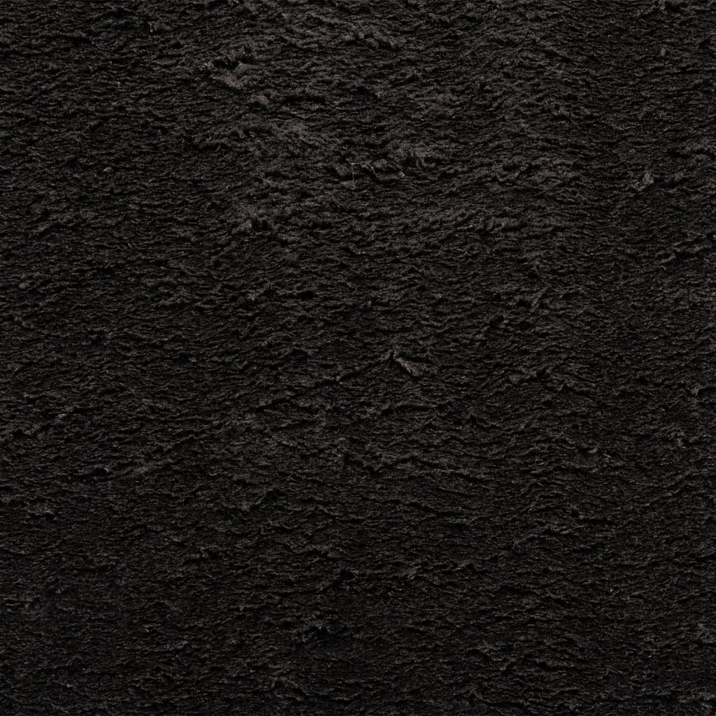Kilimas HUARTE, juodas, 140x200cm, trumpi šereliai
