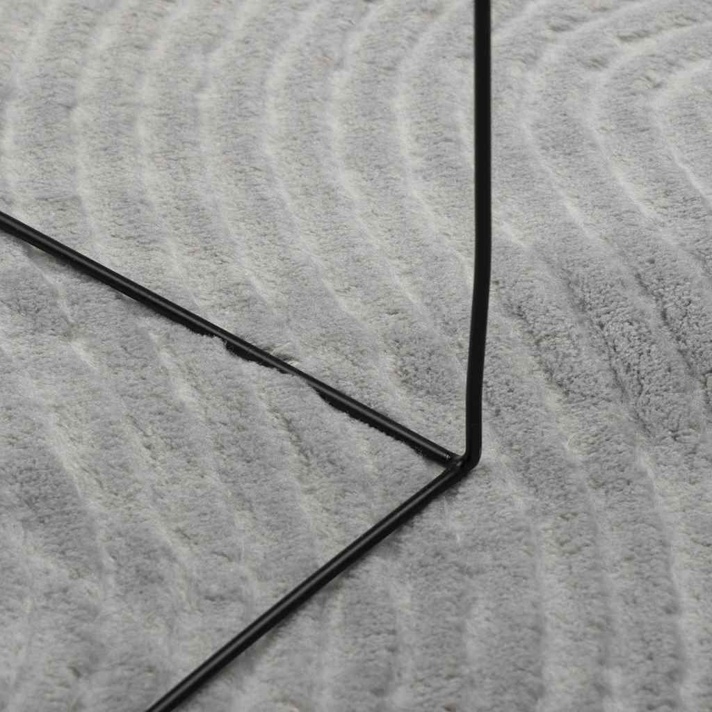 Kilimas IZA, pilkas, 160x230cm, trumpi šereliai