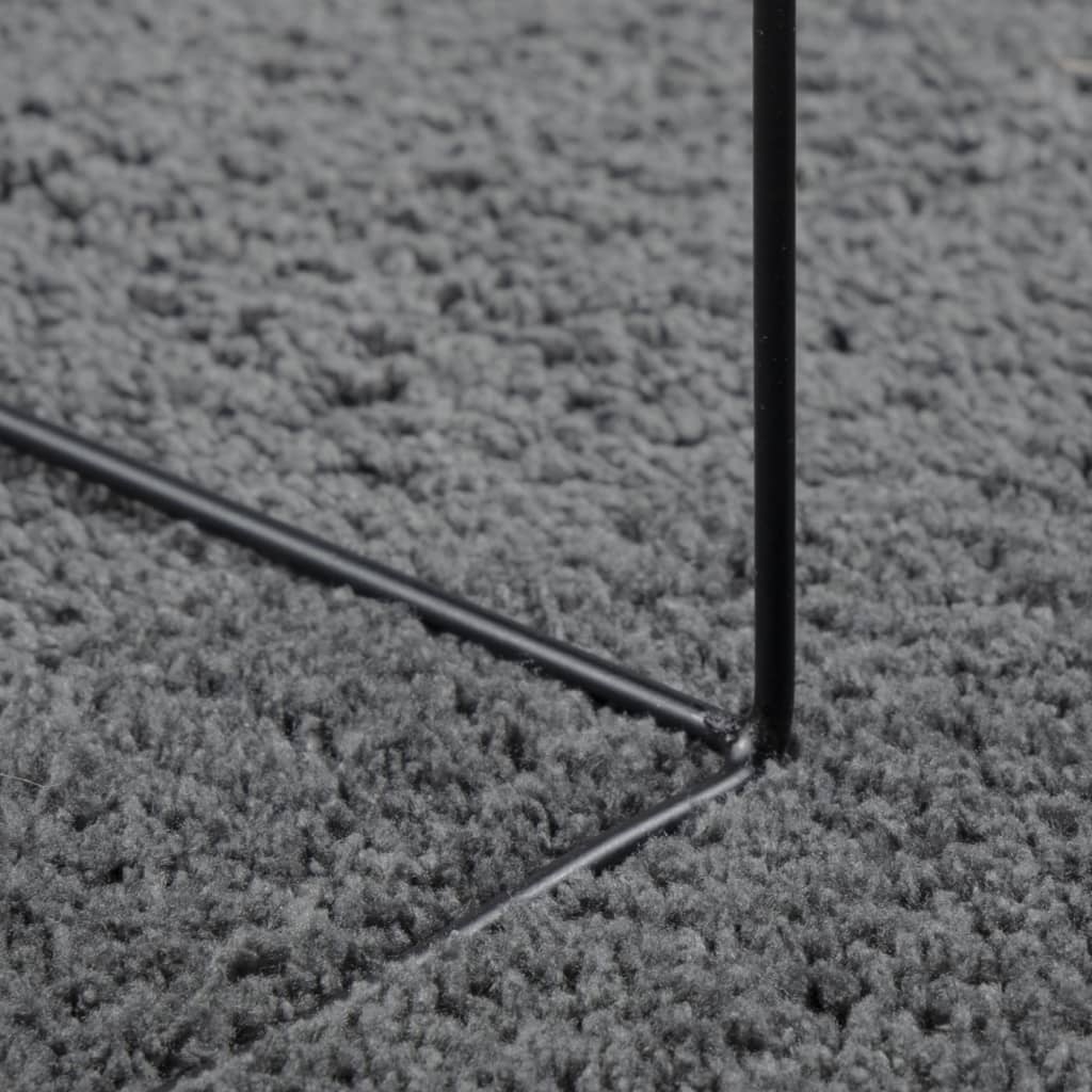 Kilimas OVIEDO, antracito spalvos, 240x240cm, trumpi šereliai