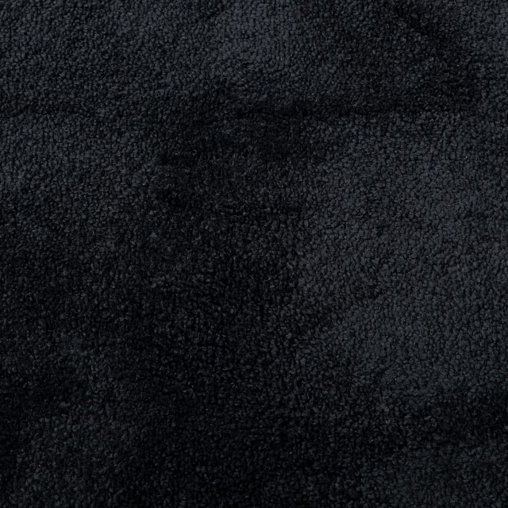 Kilimas OVIEDO, juodos spalvos, 200x280cm, trumpi šereliai