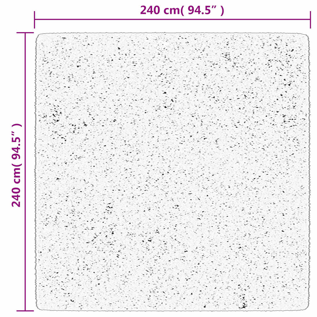 Kilimas OVIEDO, turkio spalvos, 240x240cm, trumpi šereliai