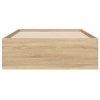 Lovos rėmas su stalčiais, ąžuolo, 75x190cm, apdirbta mediena