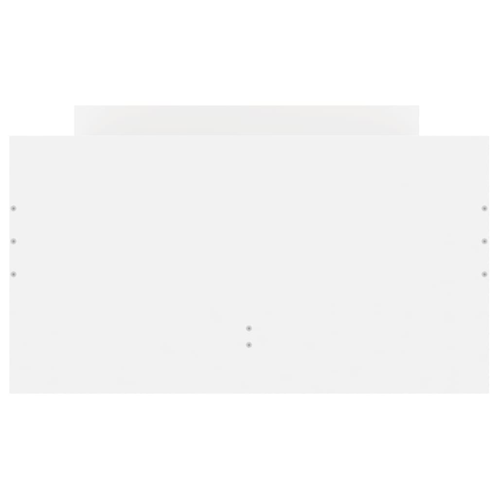 Lovos rėmas su stalčiais, baltos spalvos, 90x190cm