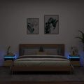 Naktinės spintelės su LED, 2vnt., ąžuolo, 40x39x48,5cm